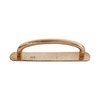 Pure meubelgreep met achter plaat PMR 96 mm, ruw brons gep.