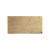 Tegel rechthoekig 10x20 cm, ruw brons gepolijst