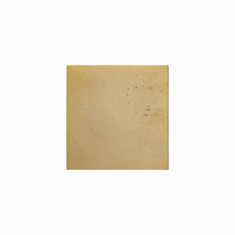 Tegel vierkant 10x10 cm, ruw brons gepolijst