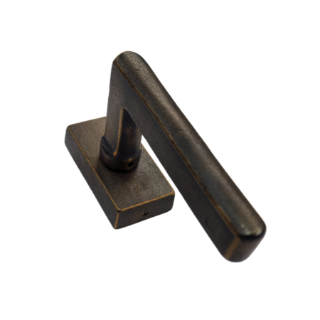 Pure raamkruk recht Ph1920 op rechth. rozet, Dark Bronze