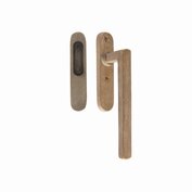 Pure hefschuifhendel PSLD blind + kom, ruw brons