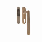 Pure hefschuifhendel PSLD PC + kom, ruw brons