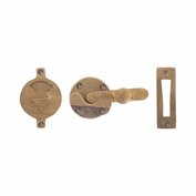 Pure V&B overslag met plaat op rond rozet 50 mm, ruw brons