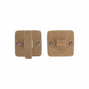 Pure V&B garnituur op vierkant rozet 50 mm, ruw brons